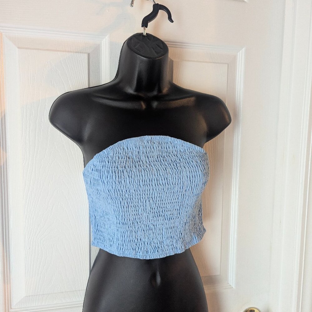 Shein blue crop top - S